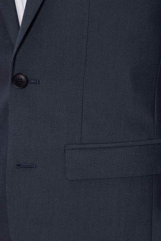 Blue Slim Fit Suit: Jacket